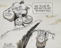 Gee, I'd like to help, but I've got my hands full!